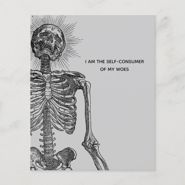 Flyer Vintage Skeleton (Frente)