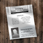 Flyer Voo de Fotografias Personalizadas do Agente de Ass<br><div class="desc">Folhetos profissionais do agente de assinatura de notário e empréstimo móvel.</div>