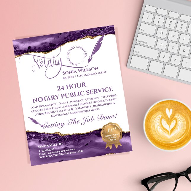 Flyer Voo do Agente de Sinalização de Crédito e Notário  (Criador carregado)