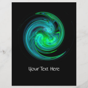 FLYER VORTEX AZUL VERDE A PRETO