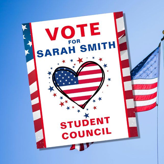 Flyer Votação para presidente de classe: CORAÇÃO (Criador carregado)