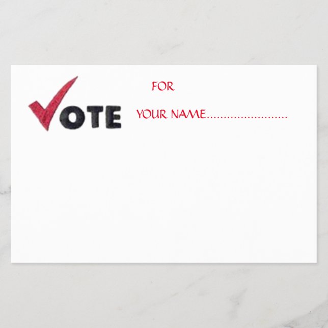 FLYER VOTE NO SEU CANDIDATO.... (Frente)