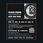 Flyer Washing Machines, Laundromat, Cleaning Service<br><div class="desc">Washing Machines,  Laundromat,  Cleaning Service Advertising Flyer by The Business Card Store.</div>