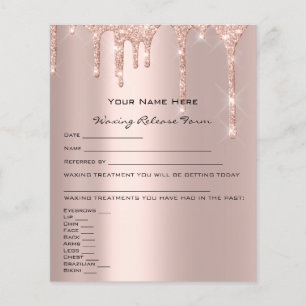 Flyer Waxy Liability Waiver Release Form Sparky Rosa