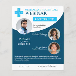 Flyer Webinar de Cuidados Médicos e de Saúde