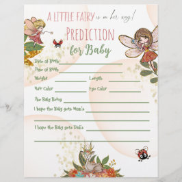 Flyer Whimical De Fada Encantada Para Jogo De Previsão D