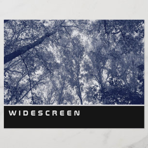Flyer Widescreen - outono Azul