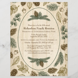 Flyer Wilderness Camping Family Reunion Jamboree CHURRAS