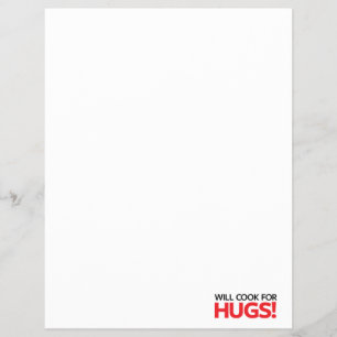 Flyer Will Cook for Hugs