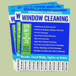 Flyer Window Cleaning Phone Numbers<br><div class="desc">Window cleaning Flyer</div>