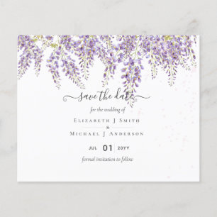 Flyer Wisteria Dusty Pink Casamento Salva Datas Orçamen