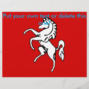 Flyer with Flag of Kent, Inglaterra