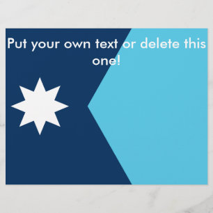 Flyer with Flag of Minnesota, EUA