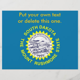 Flyer with Flag of South Dakota, EUA