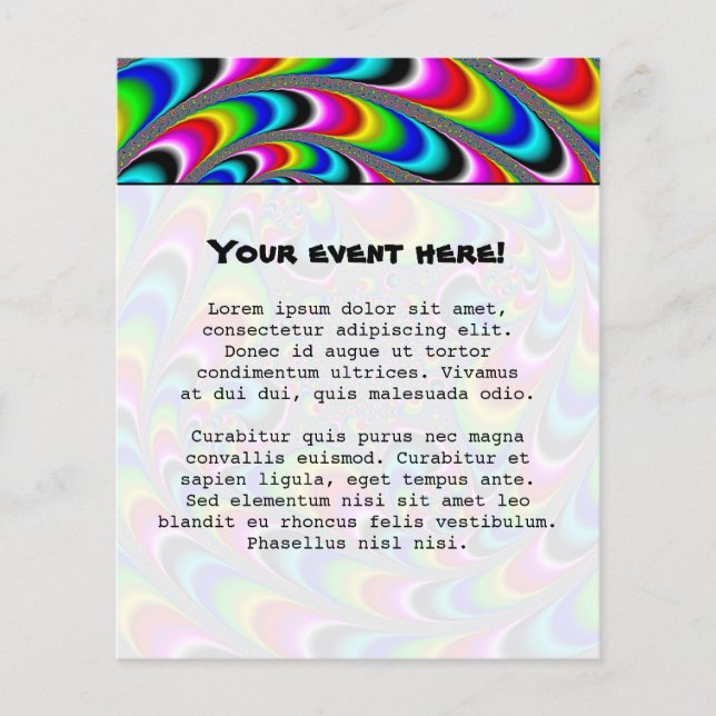 Flyer Woooo Mandelbrot Fractal (Frente)