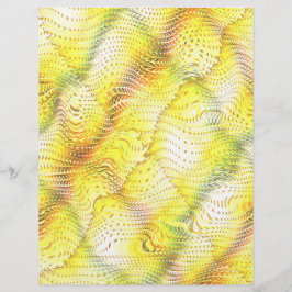 Flyer Yellow Faux Snakeskin Bulk Scrapbook Paper Pages