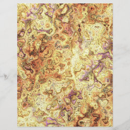 Flyer Yellow Swirly Marble Bulk Scrapbook Paper Pages