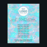 Flyer your logo on opal stone texture background<br><div class="desc">beauty salon professional makeup artist flyer</div>