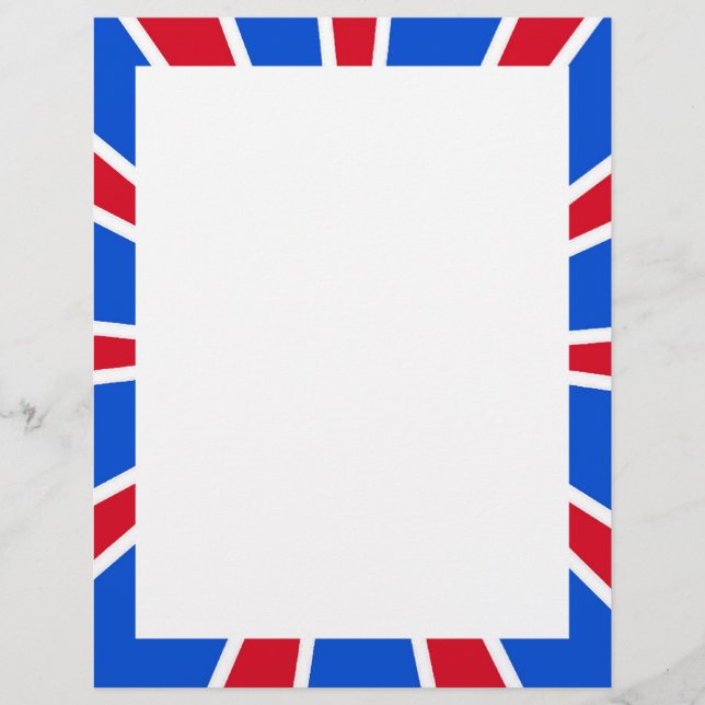 Flyer ZOOM! Branco Vermelho e Azul (Frente)