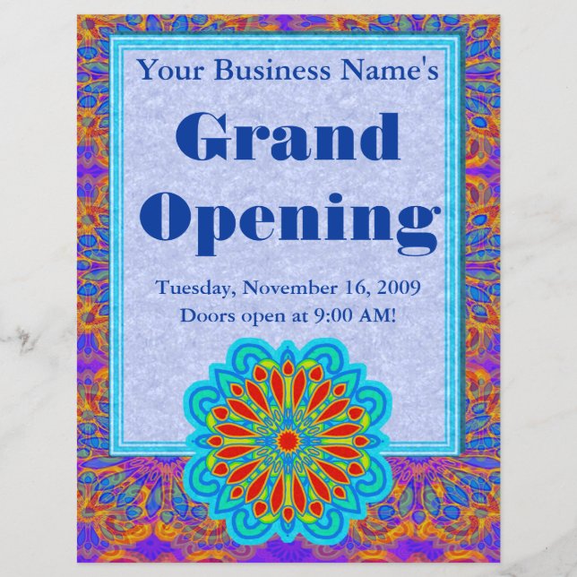 Flyers Personalizado de Fécula de Amido (Frente)