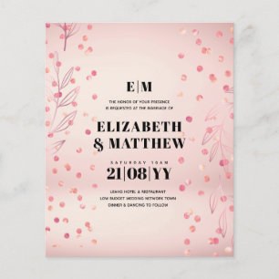 FlYERS Rosegold Confetti, o Casamento de Menos Or