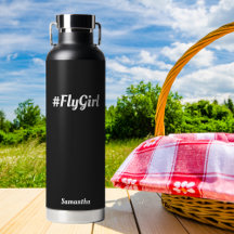 #FlyGirl Tipografia Simples, Viagem Personalizada 