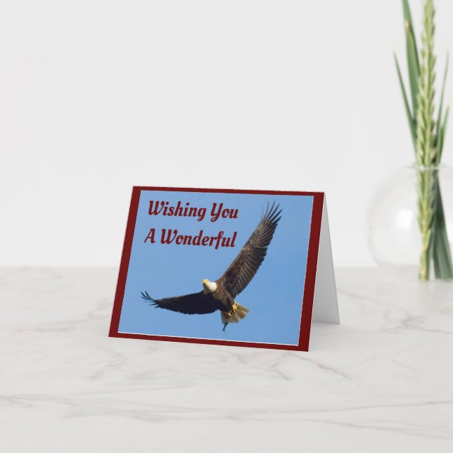 Flying Eagle - 4 de julho Cartão de Férias (Frente)