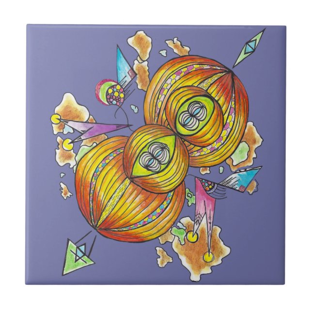 Flying infinity tile.psychedelic butterfly. (Frente)