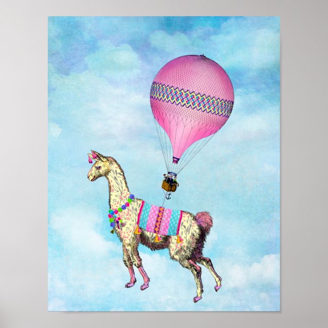 Flying Llama Poster (Frente)