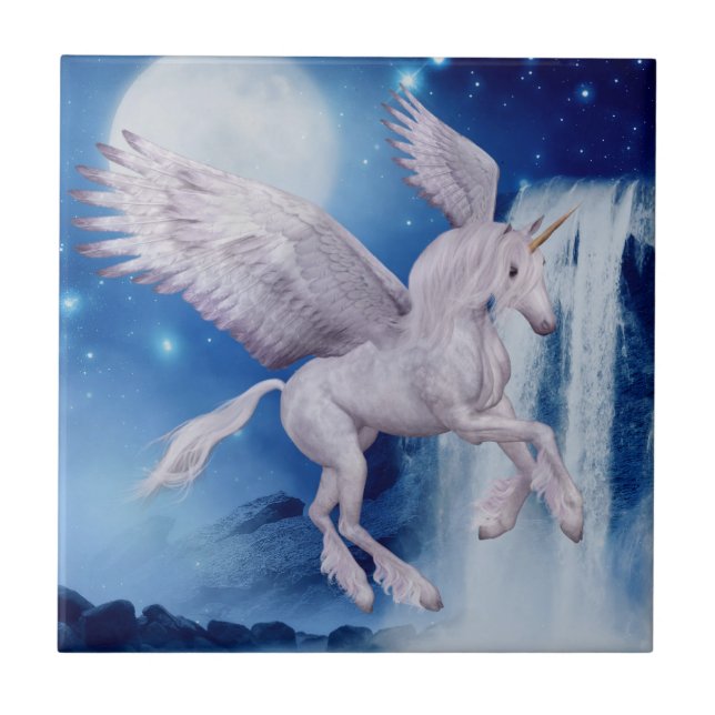 Flying Pegasus Unicorn Waterfall (Frente)