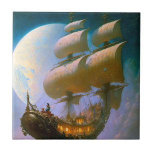 Flying Ship Fantasy Art