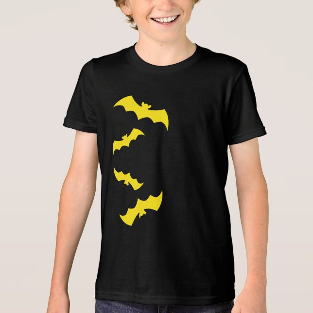 Flying Yellow Halloween Bats (Frente)