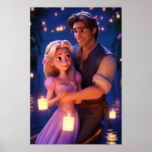 Flynn & Rapunzel - Poster do Casal