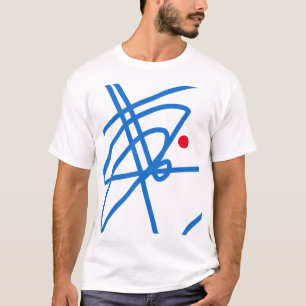 Foco da vida Abstrato-Art Red Dot Shirt Top