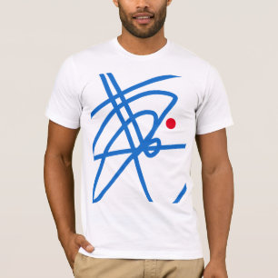 Foco da vida Abstrato-Art Red Dot Shirt Top