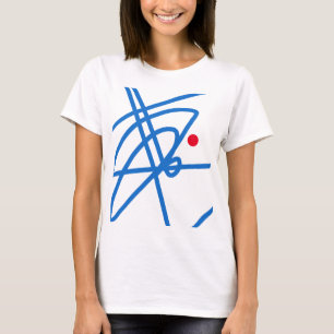 Foco da vida Abstrato-Art Red Dot Shirt Top