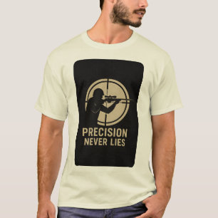Foco de Precisão Camiseta Gráfica Vintage Tático