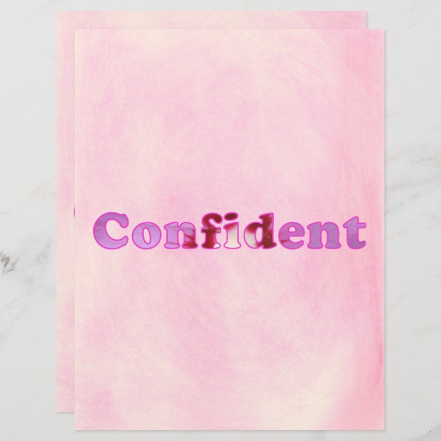 Foco no Papel Scrapbook de Misturas Rosa e Confian (Frente/Verso)