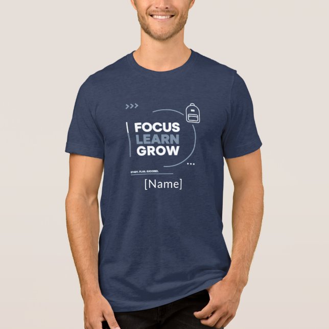 Focus Learn Grow / Motivación y Éxito Escolar (Frente)