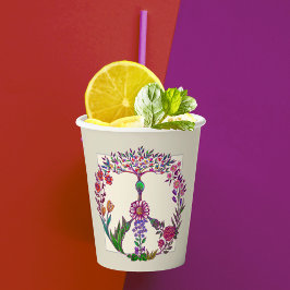 Fofo Floral de Paz Colorida Boho Hippie Inteiro