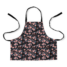 Fofo floral rosa pequeno com fundo preto
