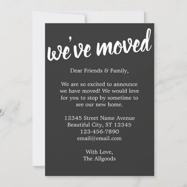 Fofo, movemos o anúncio em movimento preto da Casa (Frente)