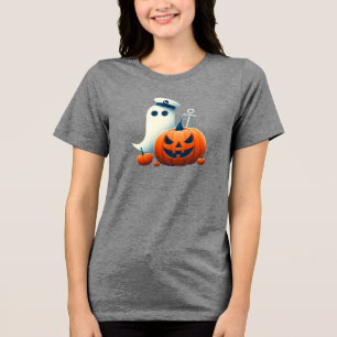 Fofos fantasmas/abóboras de Halloween náuticos/cos