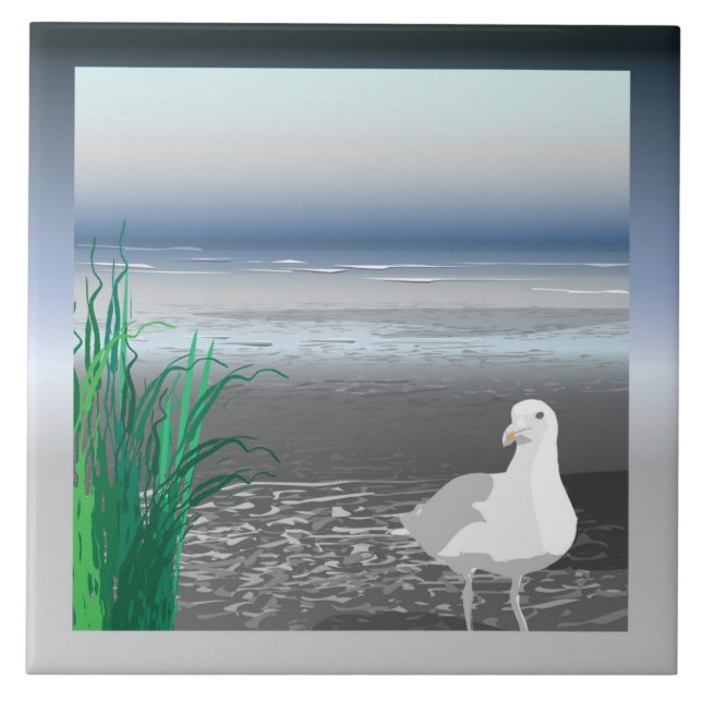 Fog Bank Seagull Trivet (Frente)