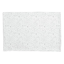 Fog Confetti Watercolor Dots Pillowcase