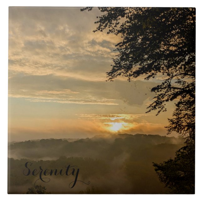 Foggy Sunrise sobre o Vale (Frente)