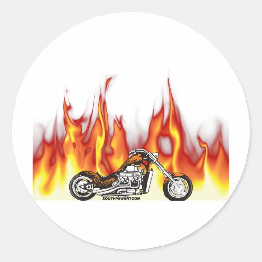 Fogo da motocicleta adesivo Zazzle Armario Quarto Casas Bahia ~ Fogo da motocicleta adesivo Zazzle