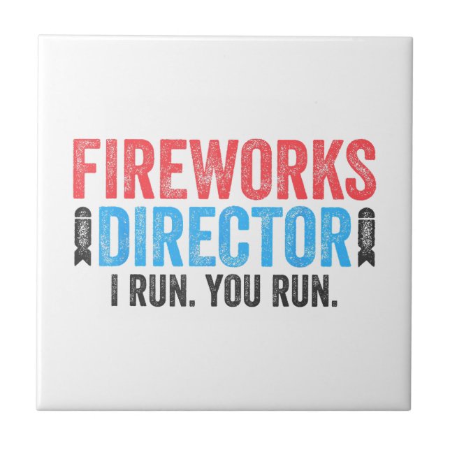 Fogo Diretor T-Shirt 4 de julho (Frente)