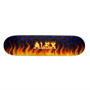 Fogo do skate de Alex e projeto das chamas