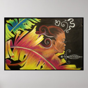 Fogo - Impressão de Arte Negra